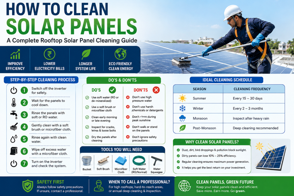 How to Clean Solar Panels