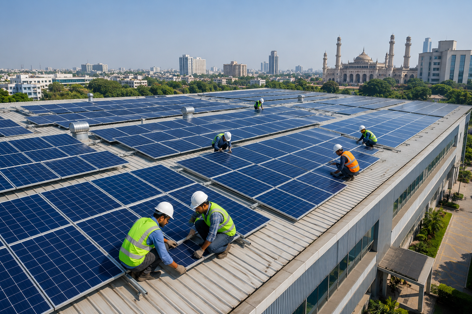 Commercial solar panels