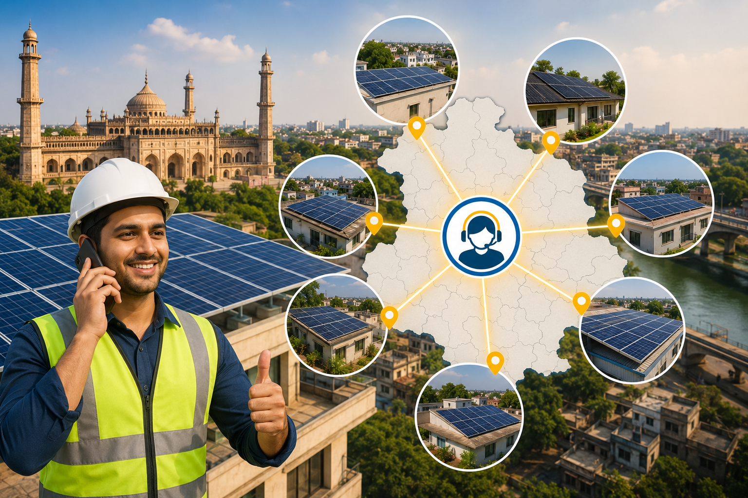 Lucknow solar service areas
