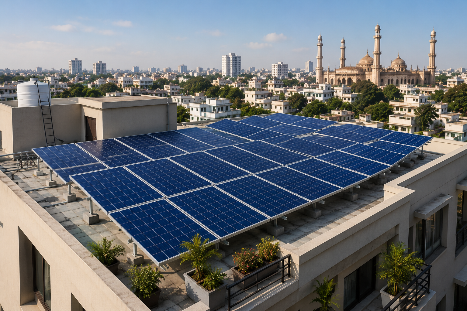 Rooftop solar installation