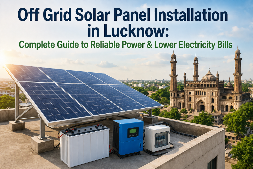 Off Grid Solar Panel Installation in Lucknow: Complete Guide to Reliable Power & Lower Electricity Bills